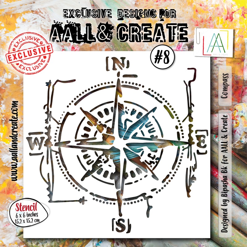 #8 – 6×6 Stencil – Compass