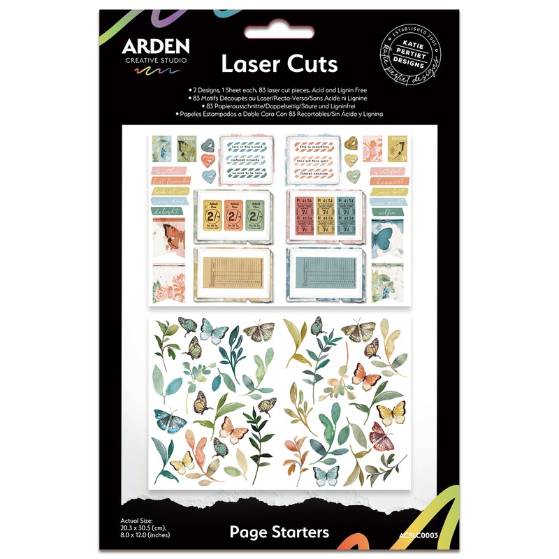 Arden Creative Studio Page Starters Laser Cuts