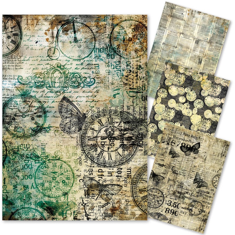 Ciao Bella Mixed Media Rice Paper A4 Time Capsule (4pcs)