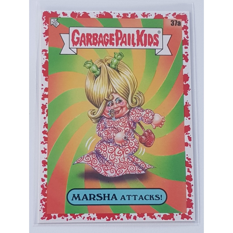 Garbage Pail Kids Intergoolactic Mayhem Marsha Attacks! #37a Super Nova Red Parallel /75 Trading Card