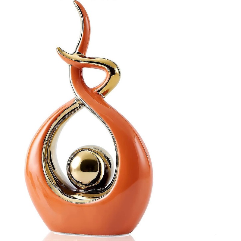 Home Decor Modern Abstract Art Ceramic Statue, Living Room Decor, Coffee Table Centerpiece