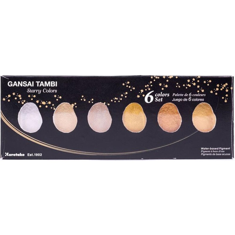 Kuretake Gansai Tambi 6 Color Set Starry Colors