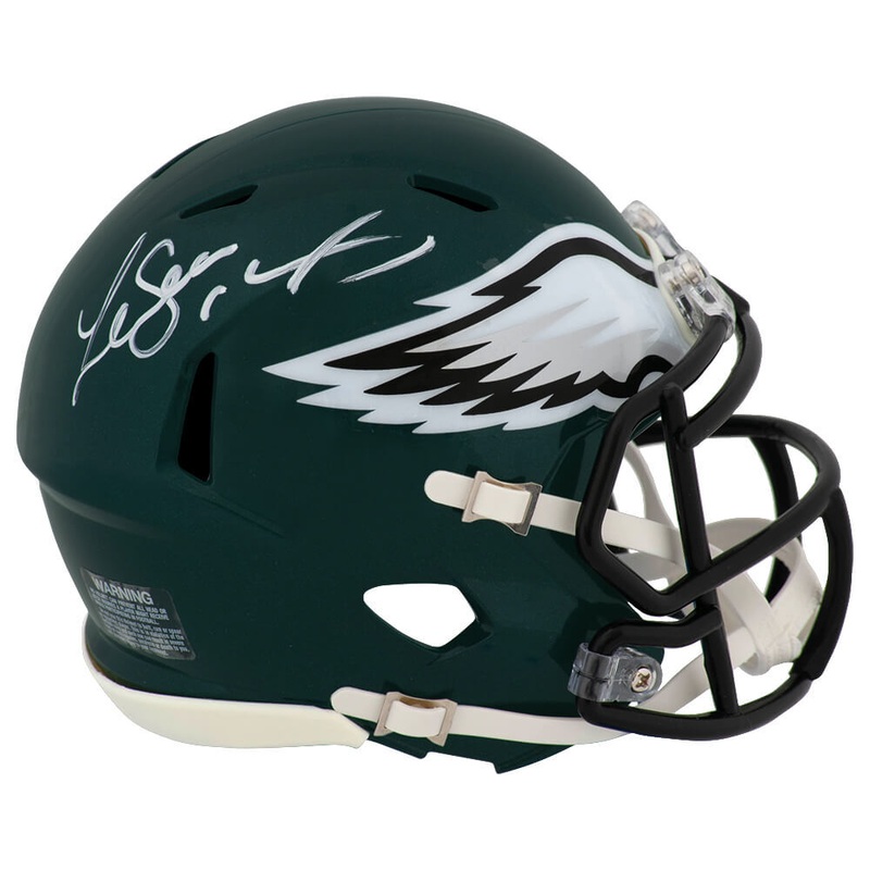 LeSean McCoy Signed Philadelphia Eagles Riddell Speed Mini Helmet (SCHWARTZ COA)