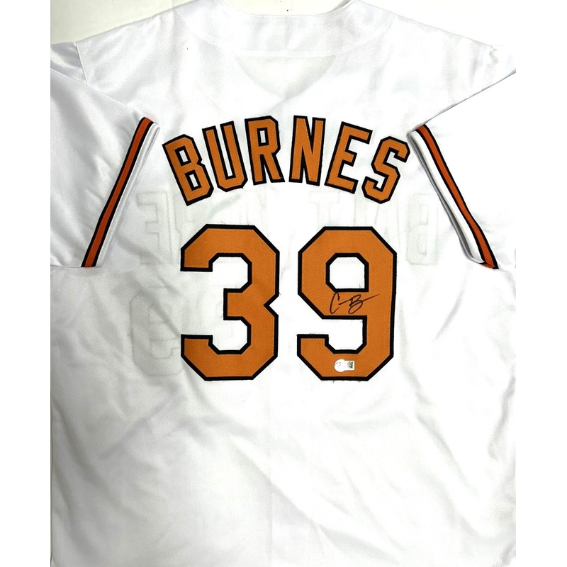 Orioles Pitcher CORBIN BURNES Signed Custom Replica White Jersey AUTO – BAS