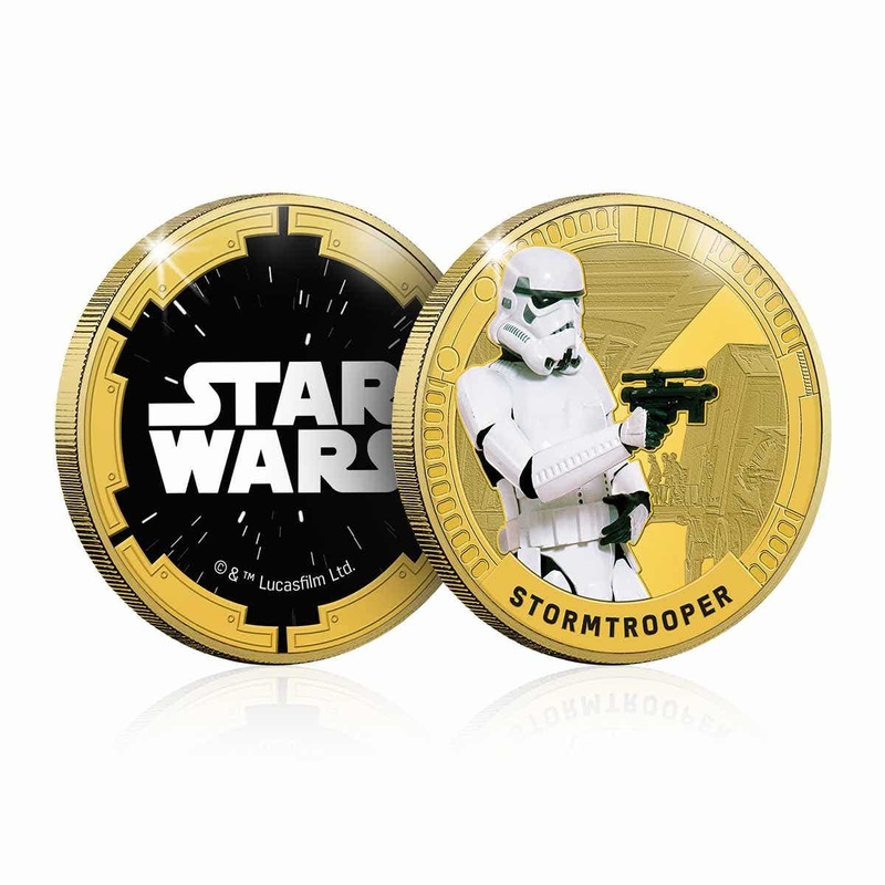 Star Wars Original Trilogy Stormtrooper Gold-plated Prooflike Commemorative