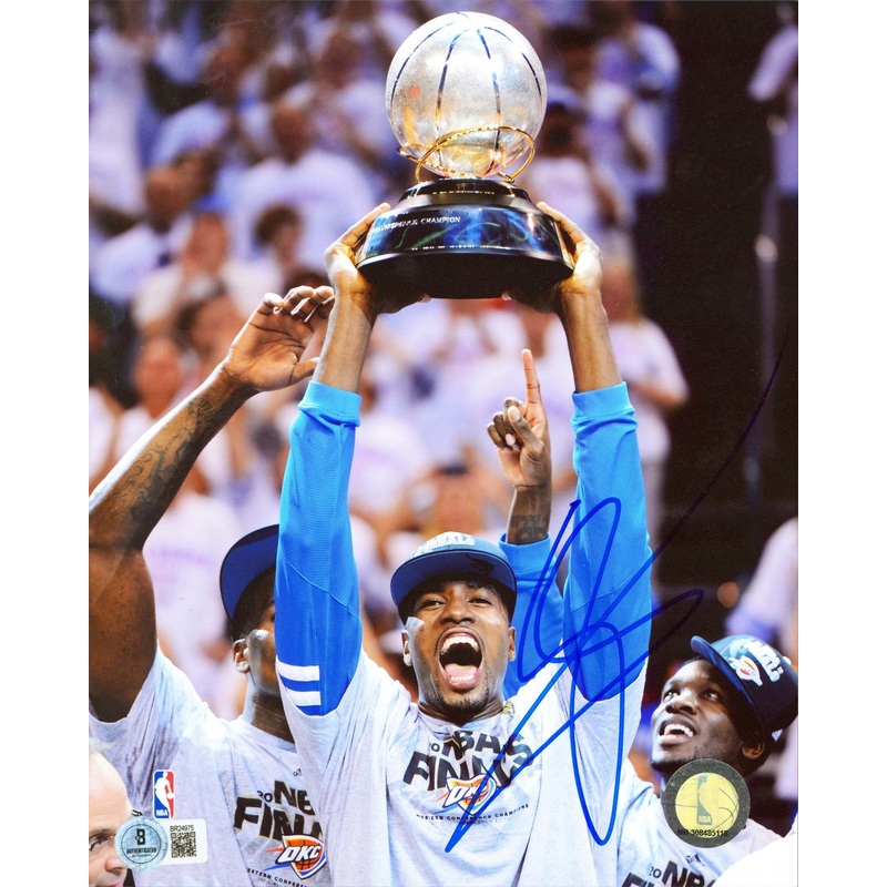 Thunder Serge Ibaka Authentic Signed 8×10 Vertical Photo BAS #BR24975