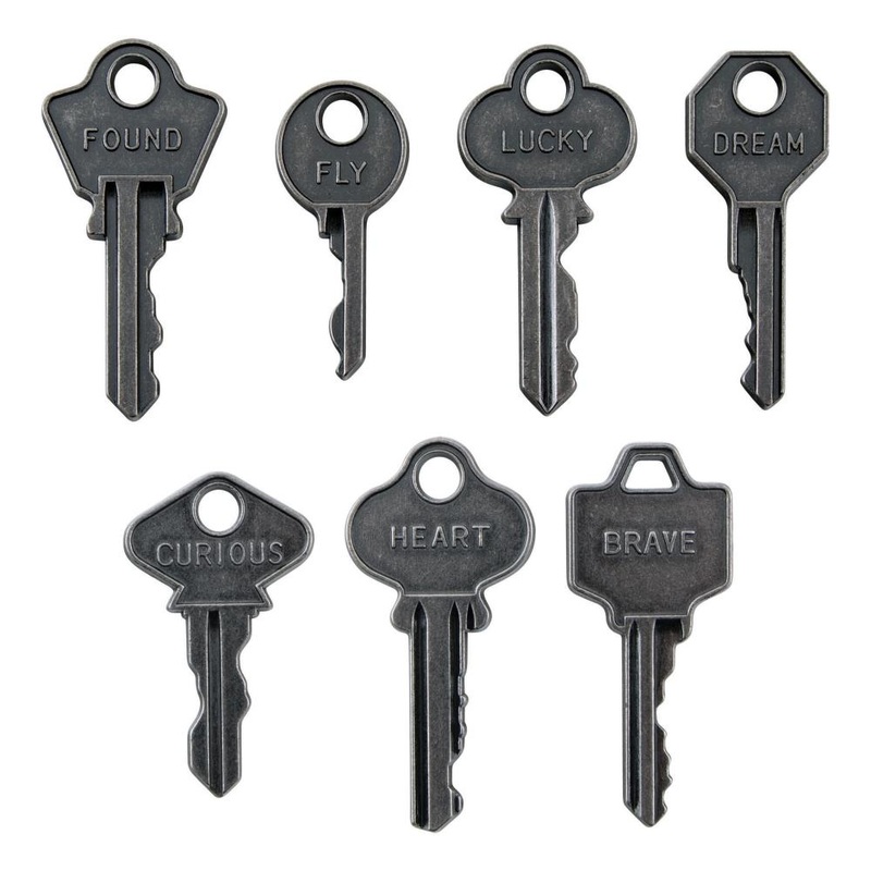 Tim Holtz Idea-Ology Metal Word Keys 7/Pkg