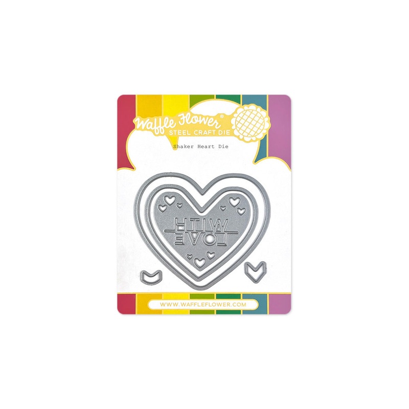Waffle Flower Die, Shaker Heart