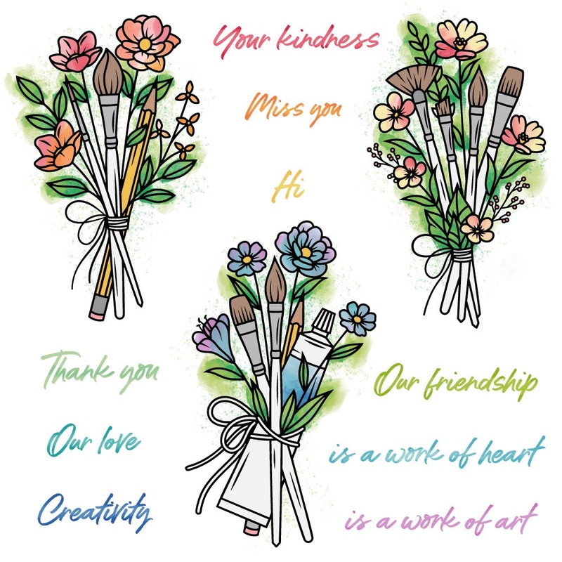 Work Of Heart – 6×6 Stamp Set