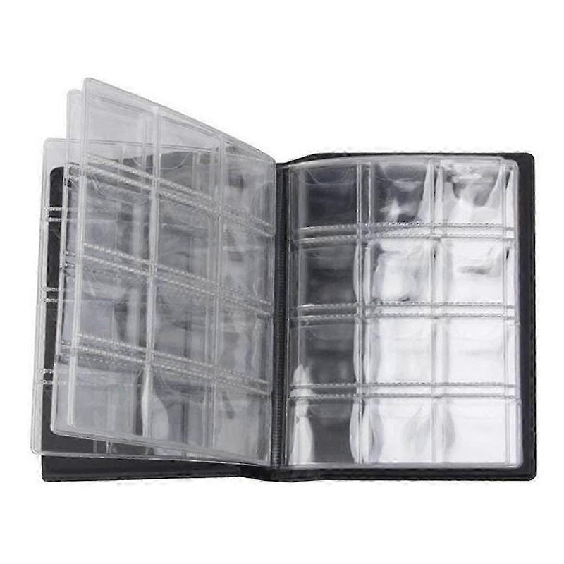1 Piece Black 10 Pages 120 Pockets Coin Collection Album Commemorative Coins Penney Storage Book Hol