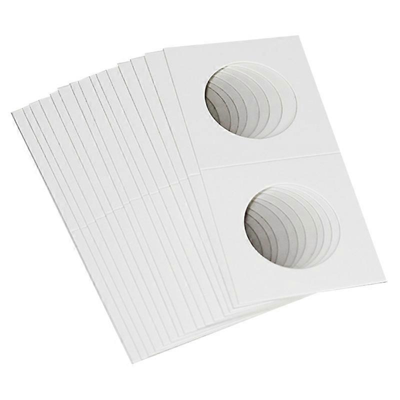 100PCS Square Cardboard Coin Holders Coin Supplies Coin Album