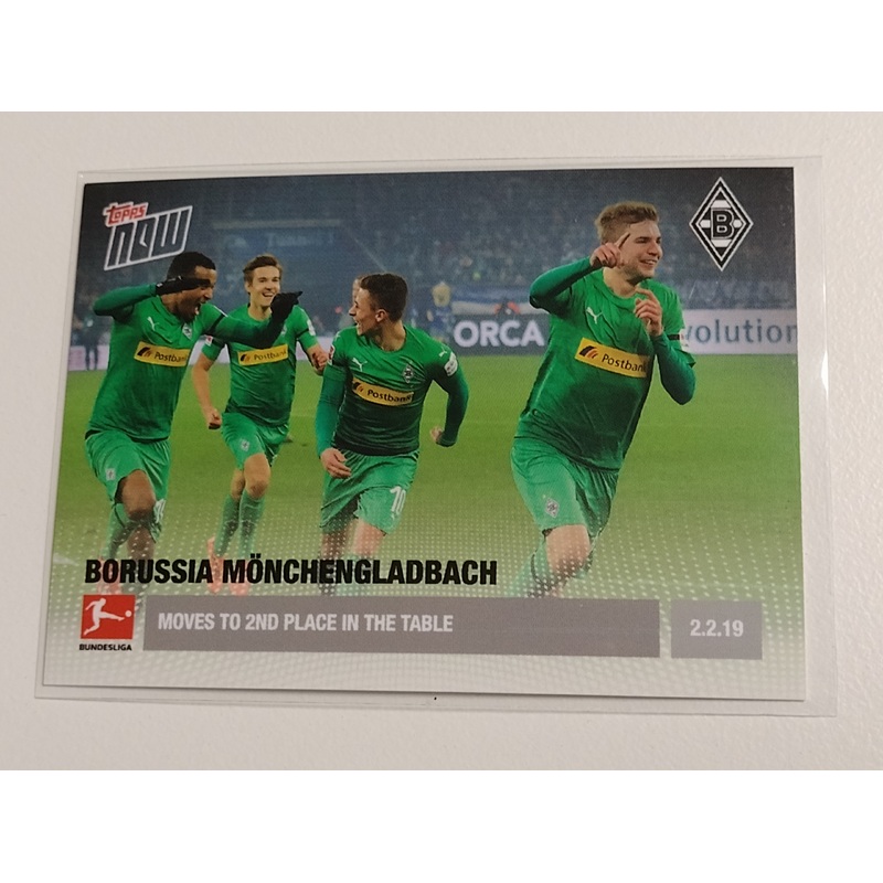 2018-19 Topps Now Bundesliga #71 Borussia Monchengladbach Trading Card