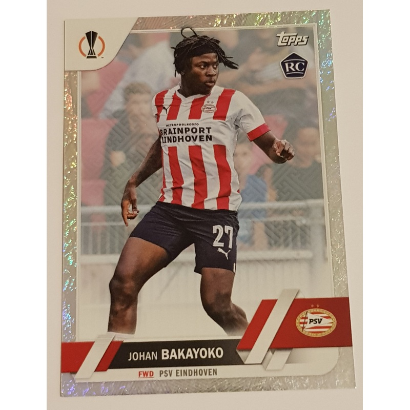 2022-23 Topps UEFA Club Competitions Jade Edition Johan Bakayoko #126 Year of the Rabbit Parallel /99 Rookie Card