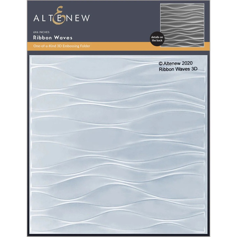 Altenew Ribbon Waves 3D Embossing Folder