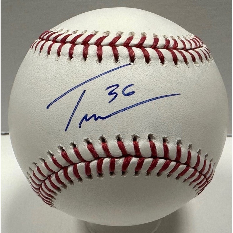 Brewers Pitcher TOBIAS MYERS Signed Official MLB Baseball AUTO – JSA