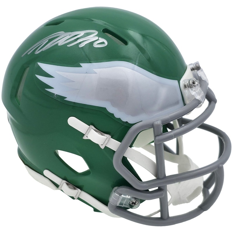 DESEAN JACKSON AUTOGRAPHED EAGLES 2023 KELLY GREEN MINI HELMET BECKETT 243639