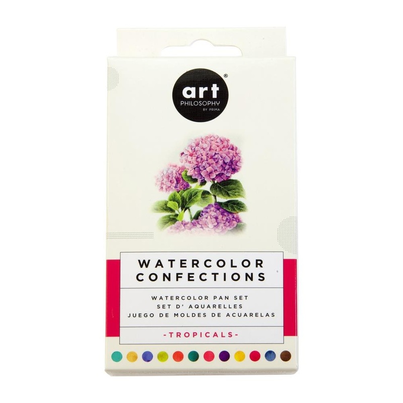 Prima Watercolor Confections Watercolor Pans 12/Pkg – Tropicals