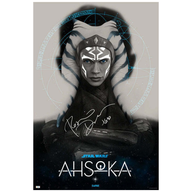 Rosario Dawson Autographed Star Wars Ahsoka by Greg Ruth 24×36 Ltd Ed Print