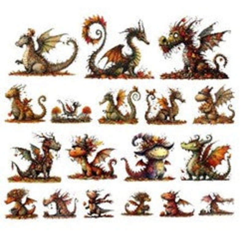 Simply Stated – Fall Dragon Ephemera