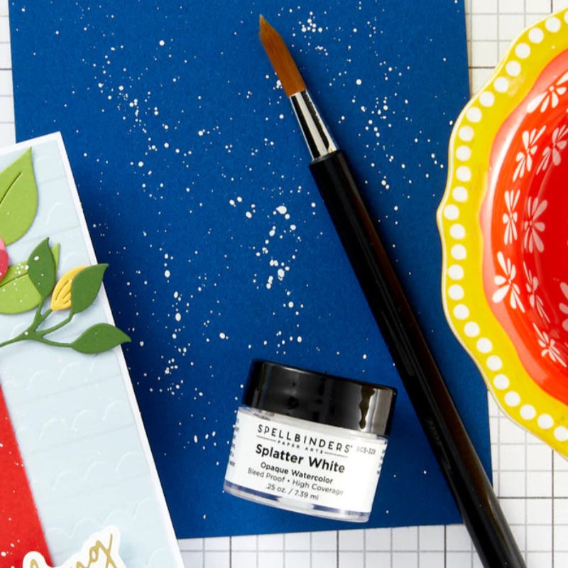 Spellbinders Splatter White Opaque Watercolor