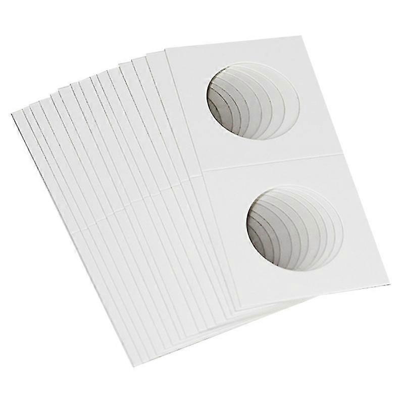 100pcs Square Cardboard Coin Holders Coin Supplies Coin Album Collection Lighthouse Stamp Coin Hold