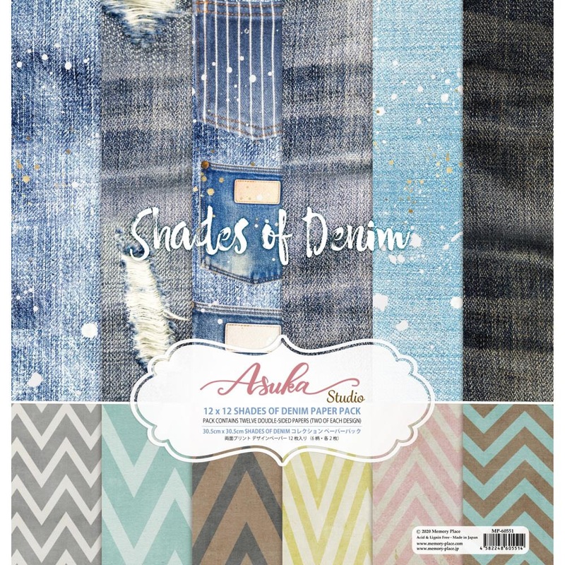 Asuka Studio Collection Pack 12X12 Shades Of Denim