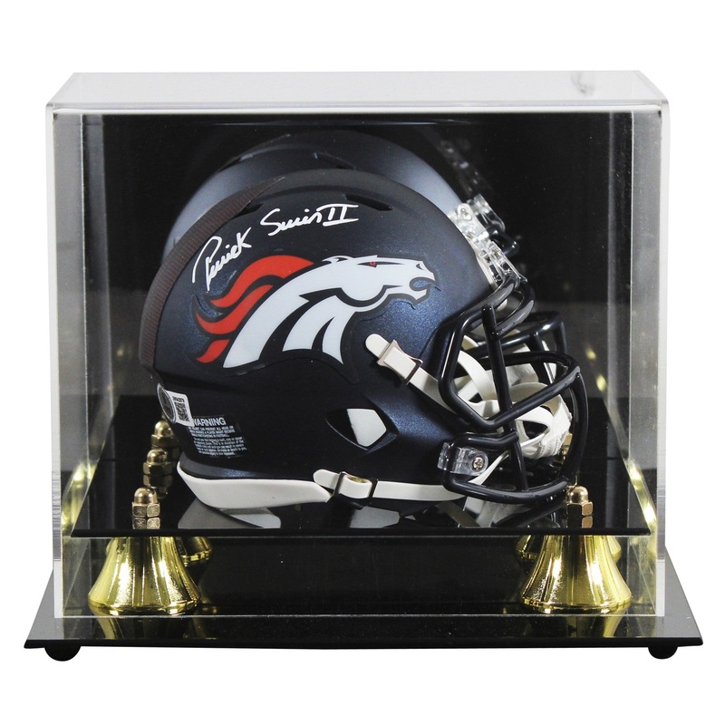 Broncos Patrick Surtain II Signed Speed Mini Helmet W/ Case BAS Witnessed