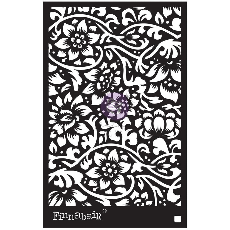 Finnabair Stencil 6X9 Bindweed Wallpaper
