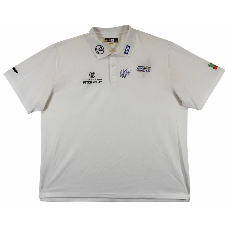 John Daly Authentic Signed Match Worn White Loudmouth Polo Shirt BAS #BK84744