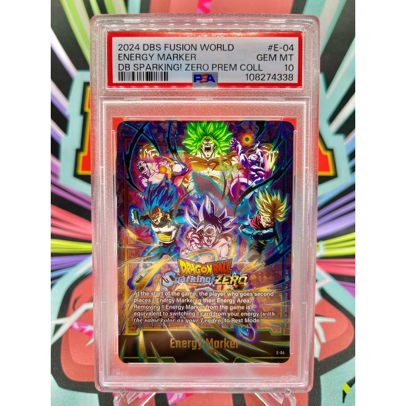 PSA 10 E-04 Dragon Ball Sparking! ZERO Energy Marker (2024)
