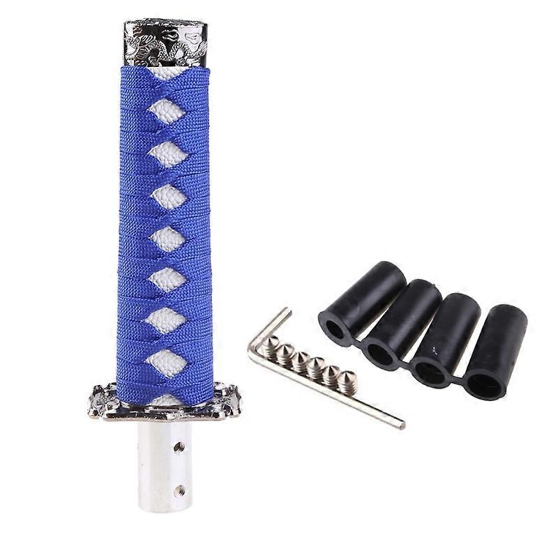 Samurai Sword Car Shift Knob Katana Metal Weighted Sport Shifter with 4 Adapter