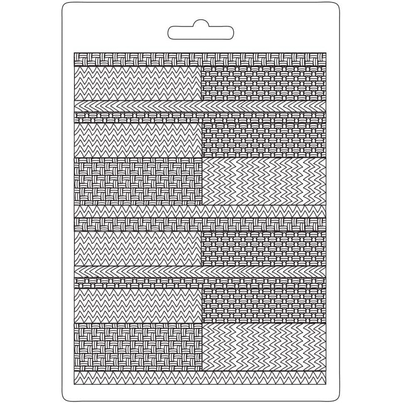 Stamperia Soft Mould A5 Bauhaus Textile Pattern