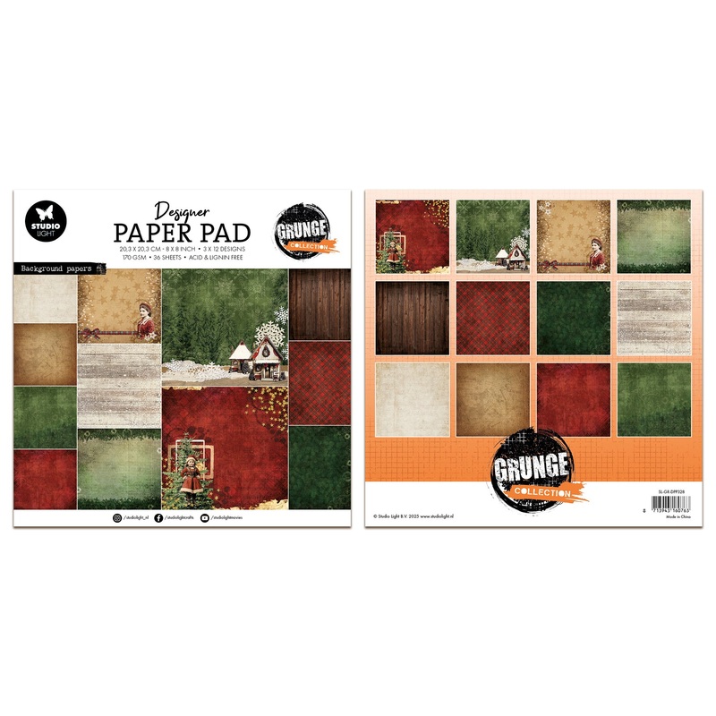 Studio Light Grunge – Die-cut Paper Pad Background Paper