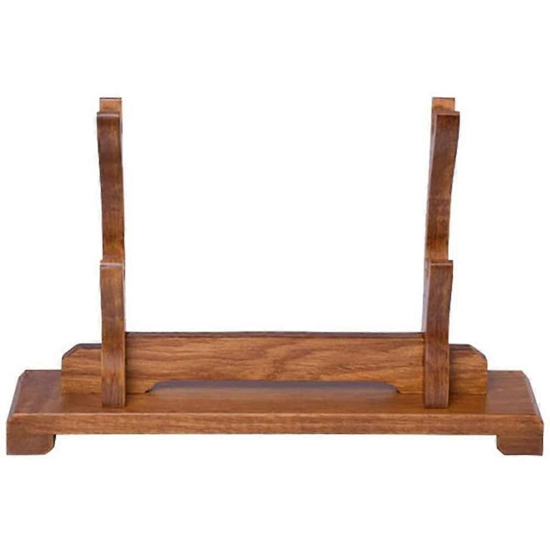 Sword Holder Rack, 2-Tier Desktop Display Stand for Samurai Swords, Katana, Wakizashi, Made of Solid Wood