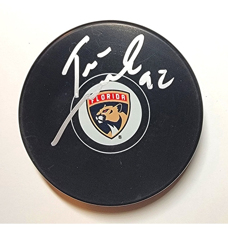Tomas Nosek Autographed Florida Panthers Logo Hockey Puck Beckett