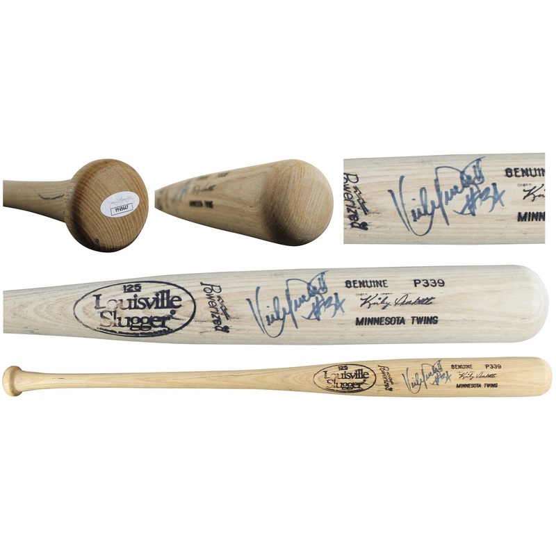 Twins Kirby Puckett Signed Louisville Slugger Player Model P339 Bat JSA #YY49447