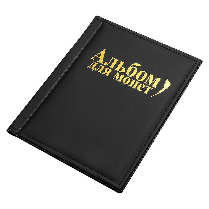 VORCOOL 1PC Coin Holder Collection Coin Storage Album Book Money Penny Photograph Pocket for Collectors (Black)