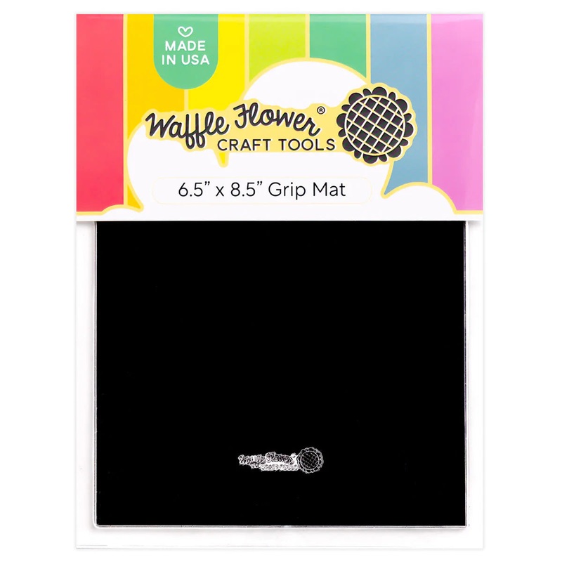 Waffle Flower -6.5×8.5 Grip Mat – Black