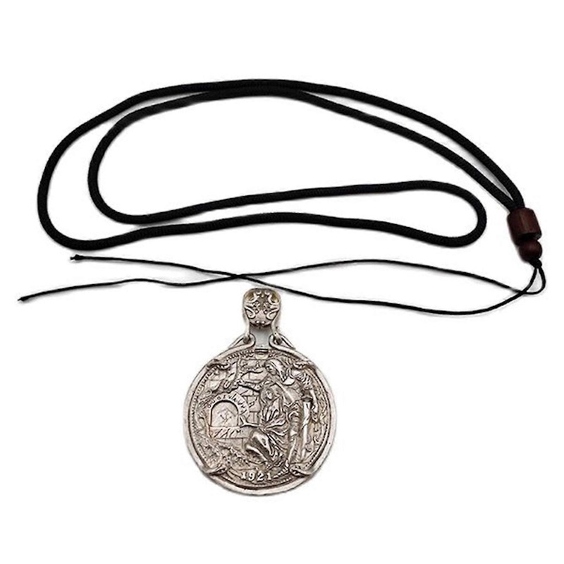 Wandering Coin 1921 European Style Holy Grail Mayan Organ Activity Coin Badge Pendant Collect Home Decoration Crafts Souvenir