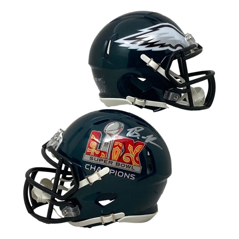 Brandon Graham Signed Philadelphia Eagles Super Bowl 59 Mini Speed Helmet BAS