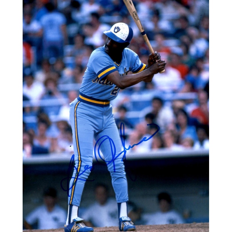 Brewers BEN OGLIVIE Signed 8×10 Photo #1 AUTO – 1982 World Series
