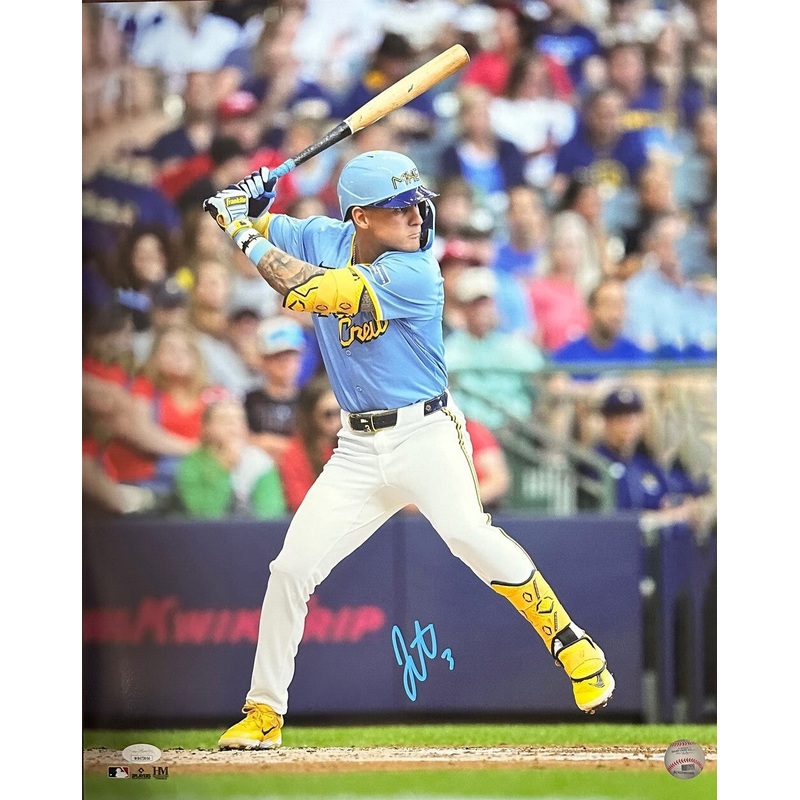 Brewers Infielder JOEY ORTIZ Signed 16×20 Photo #3 AUTO – JSA