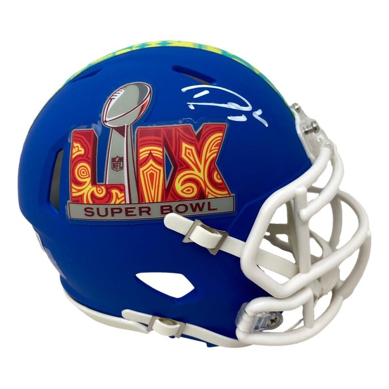 Darius Slay Signed Philadelphia Eagles Super Bowl LIX Mini Speed Helmet BAS