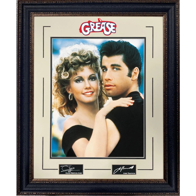 John Travolta & Olivia Newton John Grease Framed Artwork