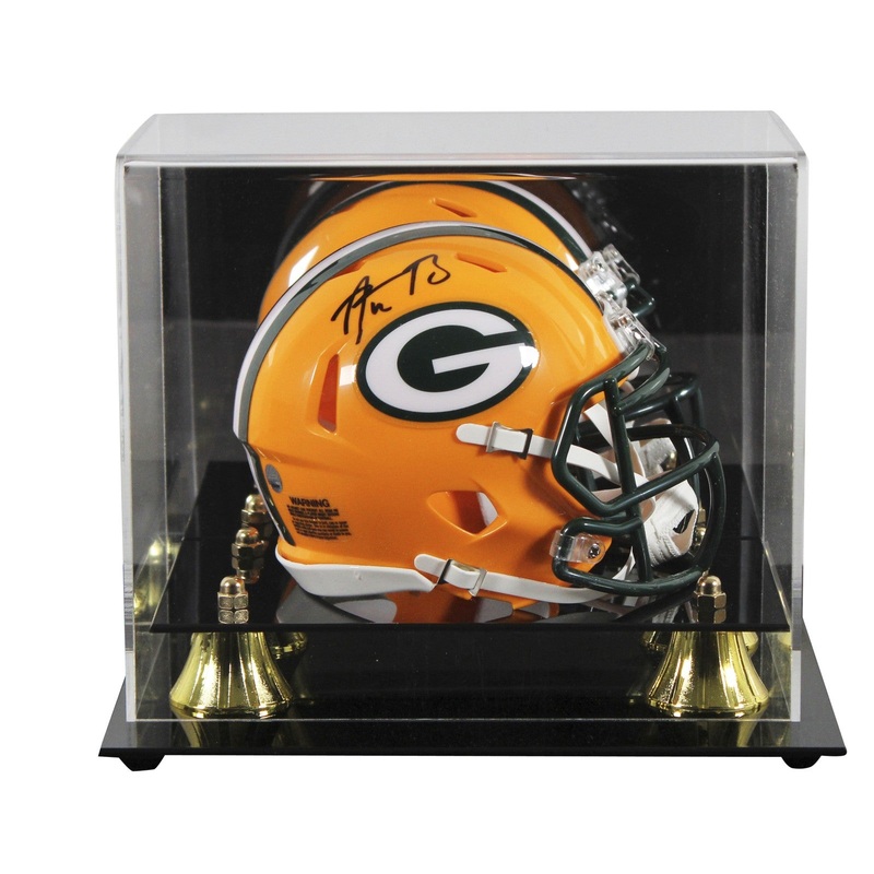 Packers Aaron Rodgers Authentic Signed Speed Mini Helmet w/ Case Steiner