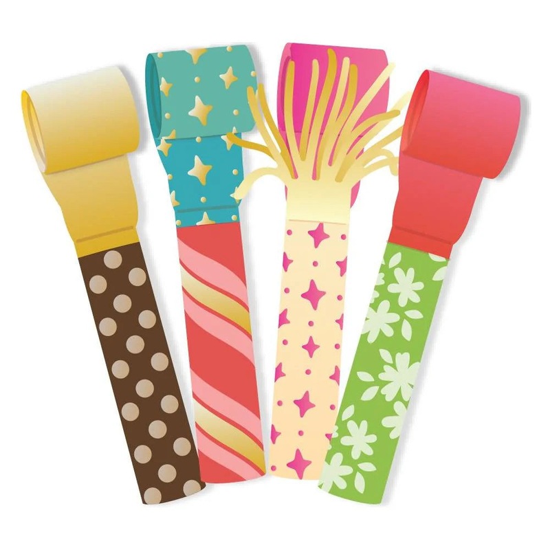Party Blower – 6×6 Coordinating Stencil