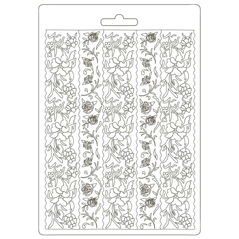 Stamperia Soft Mould A5 Alice Borders