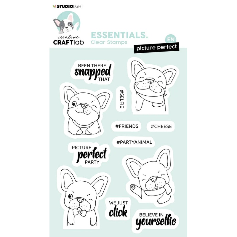 Studio Light Clear Stamp Picture Perfect Buddy Essentials 105x148x3mm 12 PC nr.221