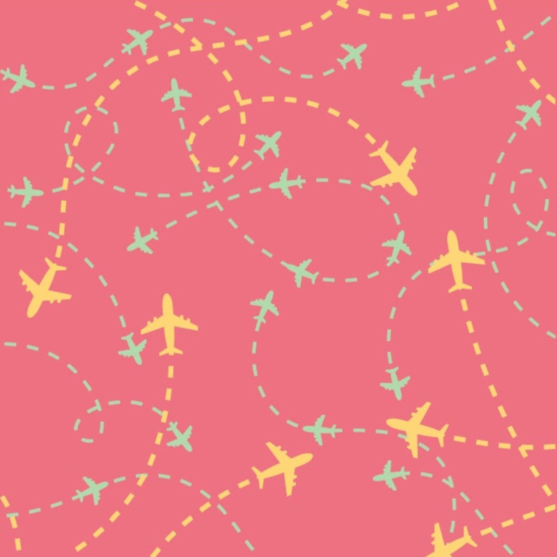 Air Traffic – Set of 2 – 6×6 Background Stencils