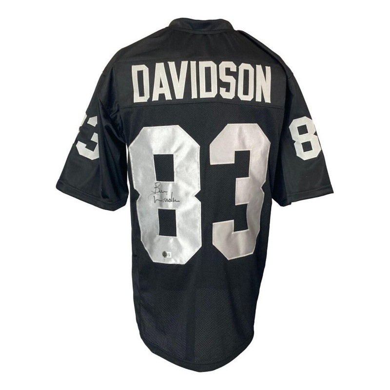 Ben Davidson Signed Oakland Raiders Jersey (Beckett) 3xPro Bowl Defensive End